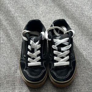 Vans Kids Black and White Sneakers
